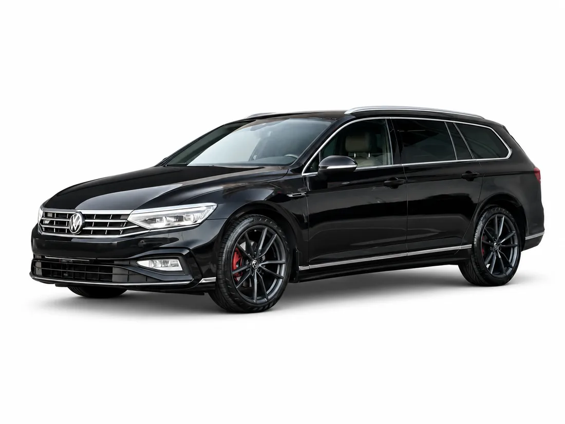 Black Volkswagen Passat estate product view